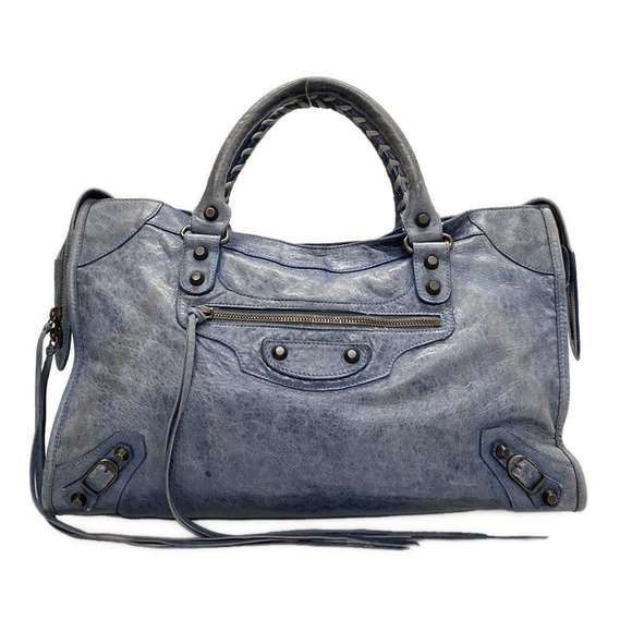 Balenciaga The City Handbag Leather Navy - Picture 1 of 16